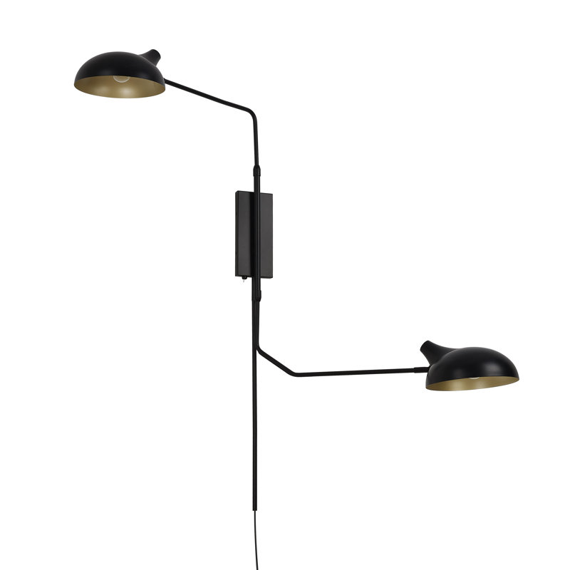 Breyanah Steel Plug-in Swing Arm Sconce