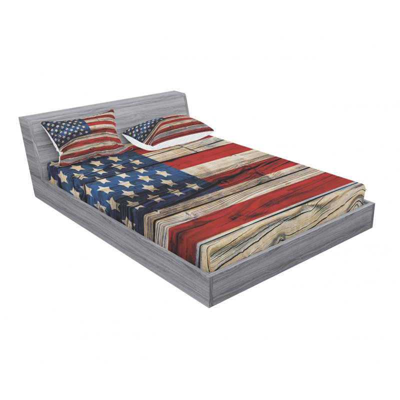 Microfiber Sheet Set, Full/Double Sheet Set+Fitted Sheet + 2 Pillowcases