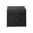 Woven Rattan Square End Table, Black-12873479