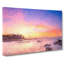 Malaga Coastline At Sunset In Abstract - Wrapped Canvas-55310837