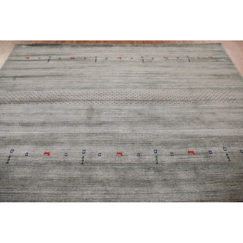 Tapis indien en laine Gabbeh 8 x 1