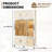 Portable Wardrobe with Multiple Compartments and Hanging Rod for Efficient Storage