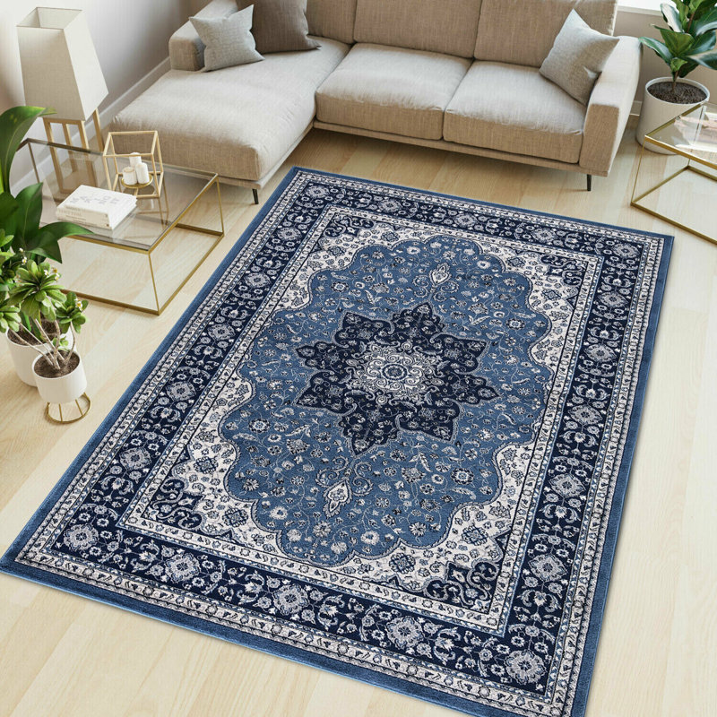 Non Slip Large Traditional Rugs Living Room Bedroom Carpet Hallway Runner Rug, Rectangle 120 x 170cm