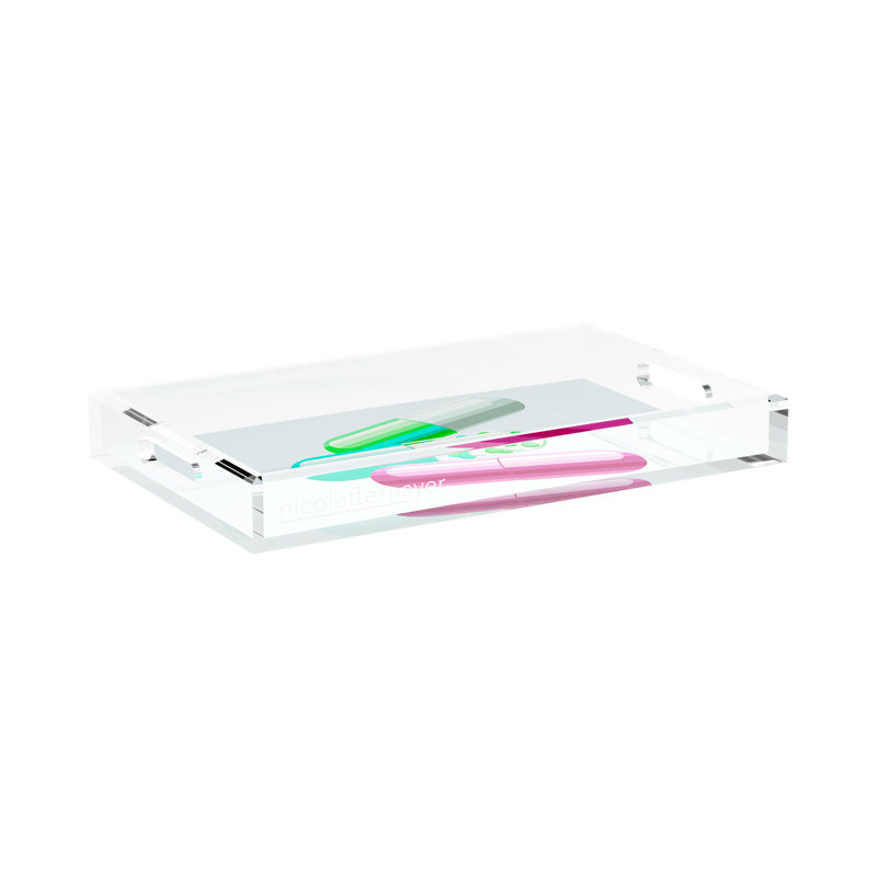Get Millions of Followers Acrylic Rectangle Decorative Tray, 17"W x 10.5"D x 2"H