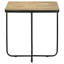 Table d'appoint en travertin et noir