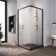 36"D x 36"W x 72"H Framed Square Shower Enclosure, Corner Shower Enclosure with 1/4"Clear Tempered Glass