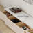 Billy Modern TV Stands with Glossy Sintered Stone, White Media Console with 4-6 Drawers for Living Room