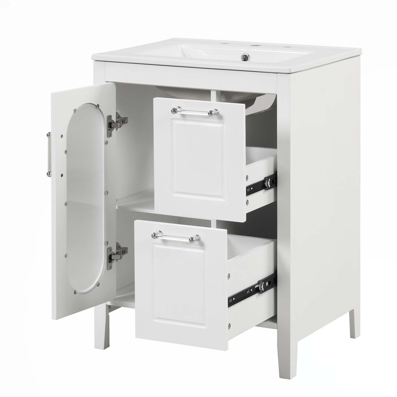 24" Bathroom Vanity With Sink