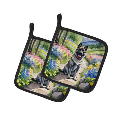 Caroline's Treasures Floral Polyester Potholder Set
