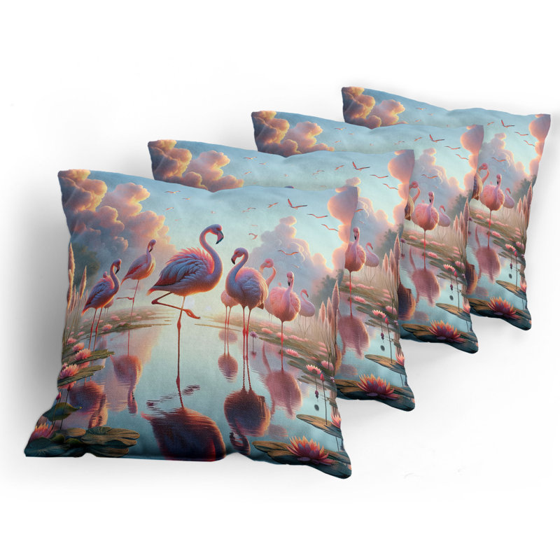 Fabric Reversible Throw Pillow, 20"H x 20"W