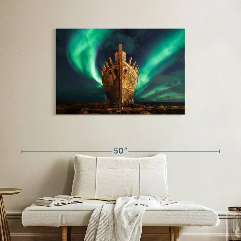 Alvord Viking Northern Lights, 26" H x 39" W