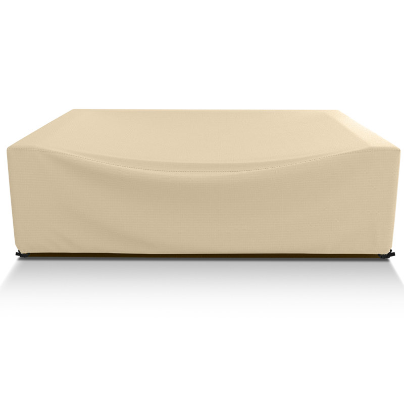 Patio Furniture Cover, Heavy-Duty All-Weather Dustproof Outdoor Furniture Set Cover, Beige, 28" H x 110" W x 84" D