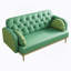 Canapé moderne à deux places à motif avec coussins décoratifs moelleux pour une assise confortable