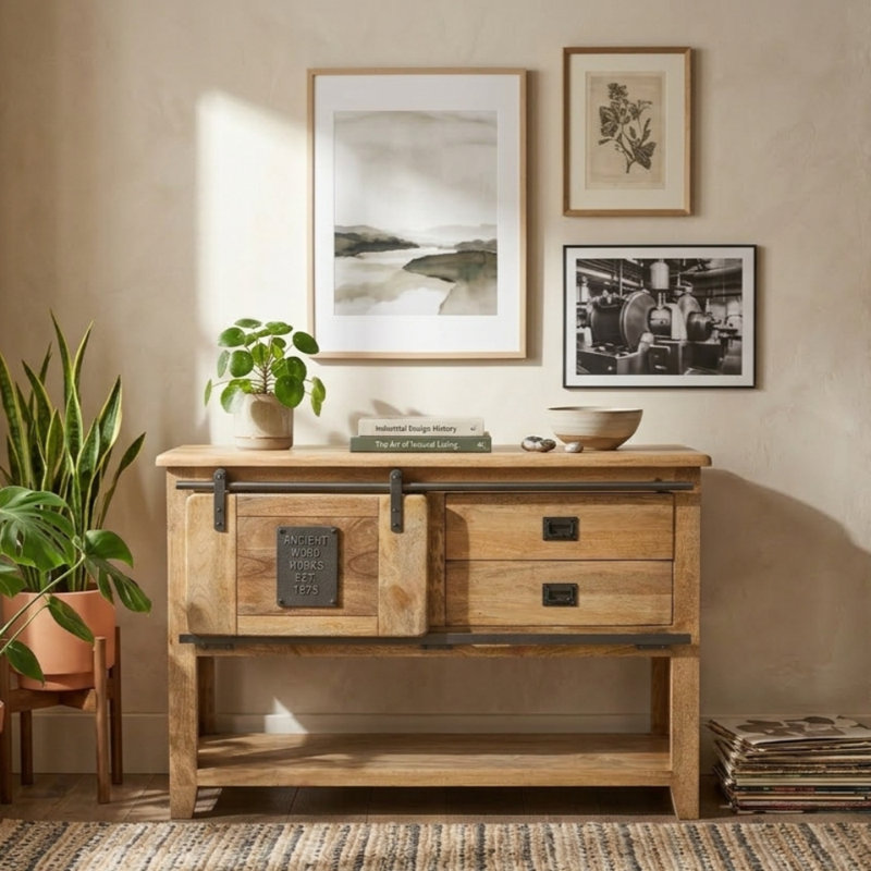 Acima 120cm Solid Wood Console Table
