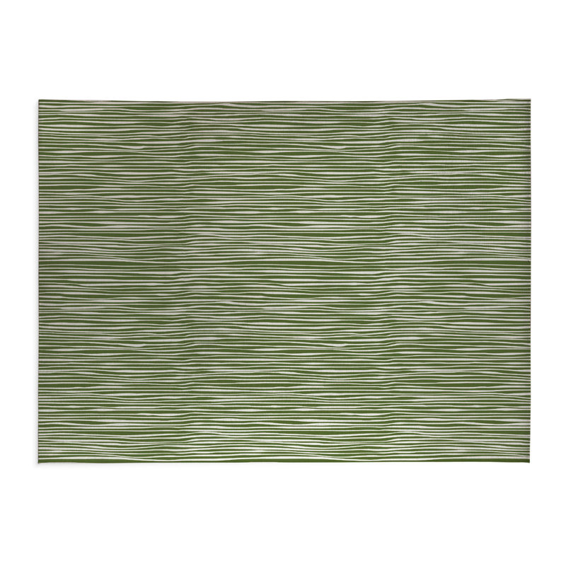 Tapis de cuisine à profil bas Thick N Thin, Rectangulaire 2 pi x 3 pi, Vert olive