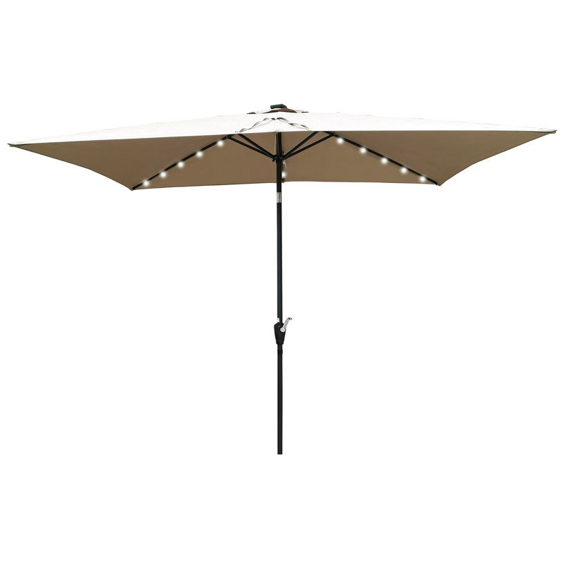 Parasol Taibah 120 avec contrepoids inclus, Champignon