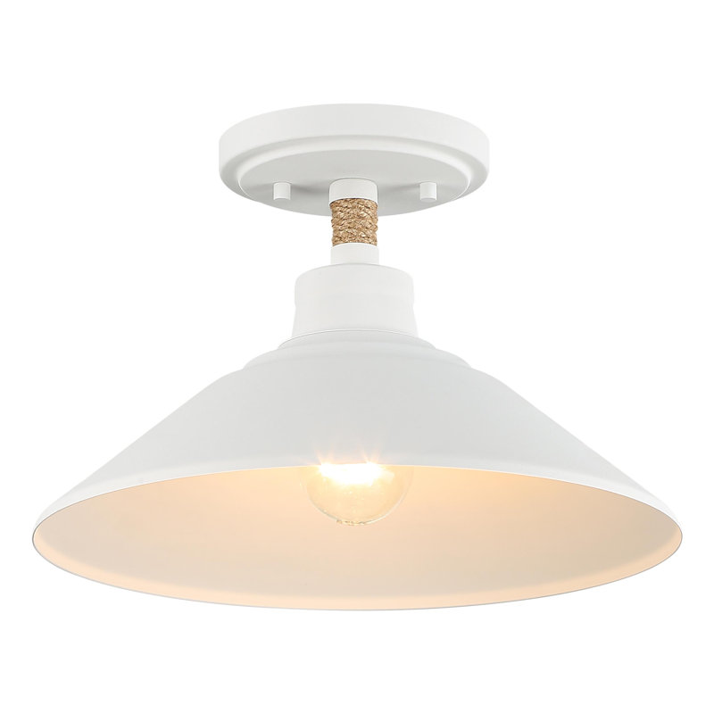 Journey 1-Light Semi-Flush in Natural White