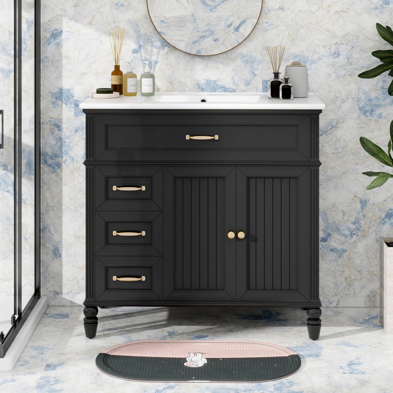 Meuble-lavabo 36 po avec lavabo et tiroirs 36 po