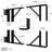 Heavy Duty Gate Corner Brace Bracket, Anti Sag Gate Kit Adjustable Gate Hardware (Doors Not Include)