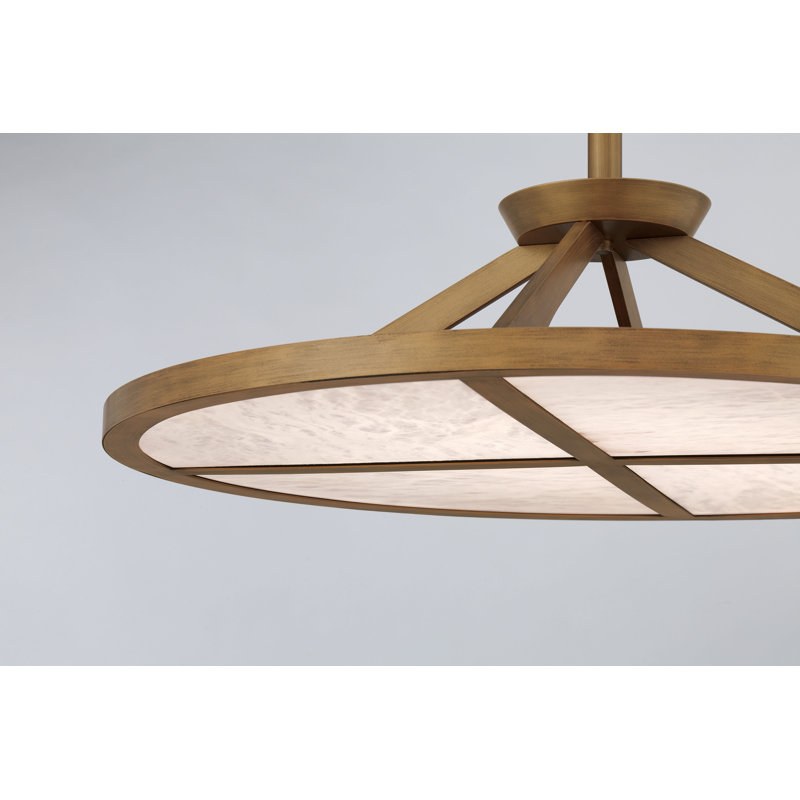 LED PENDANT, 12" H x 28" W, Brown