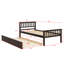 Sturdy Wood Twin-Size Platform Bed Frame Featuring A Pull-Out Trundle-759794430