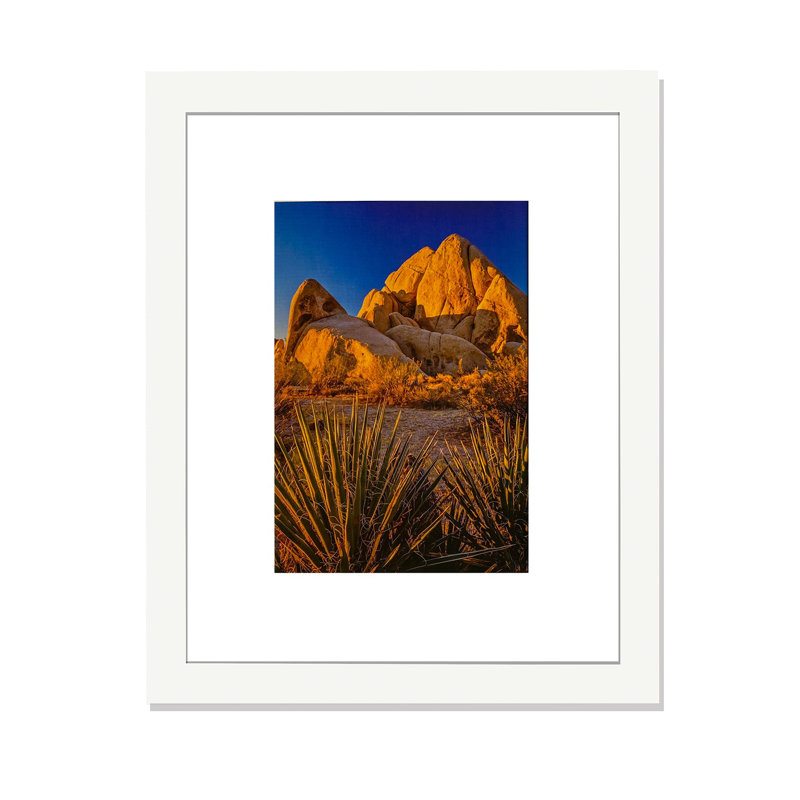Cadres photo en PVC, cadres photo muraux avec verre HD et carton, ensemble de 5, White
