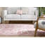 Dazzle Blush Pink/White Disa Vintage Medallion Soft Rug-47446000