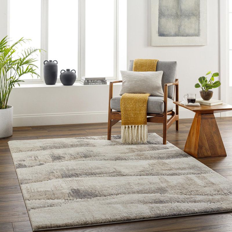 Nalana Abstract Indoor Rug, Rectangle 6'7" x 9'6"