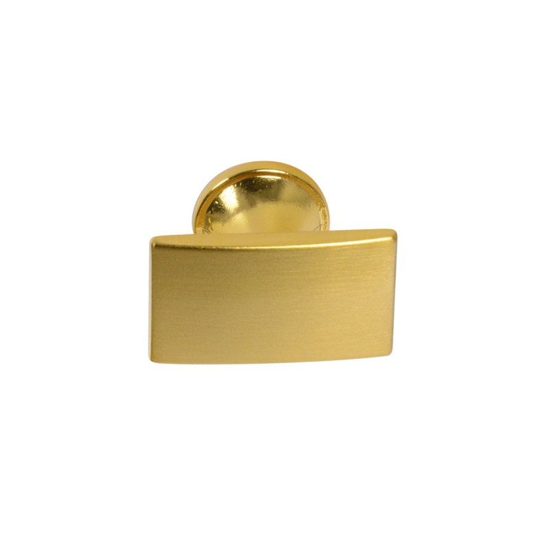 Origins 1 3/16" Length Rectangle Knob, Amber Gold