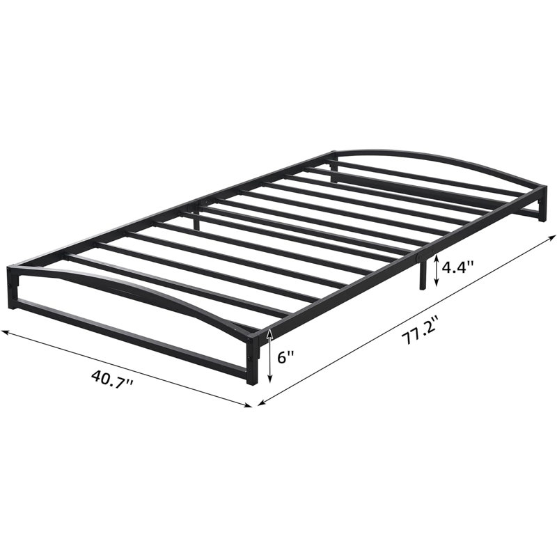 Metal Open-Frame Bed, Twin