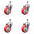 4 Inch_Polyurethane Wheel Swivel ½ Inch Threaded Stem Caster Set SCC-101313225