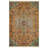 Burnt Orange & Teal Distressed Persian Area Rug