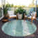 Machine Washable Indoor/Outdoor Cinead ACN1689 Seafoam Rug