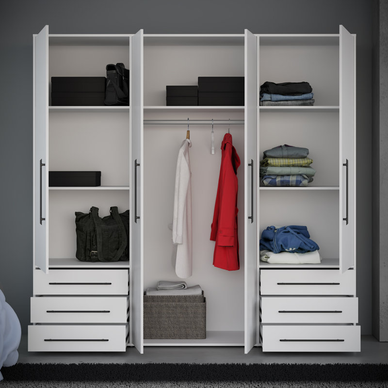 Mokkaro 4 Door Wardrobe