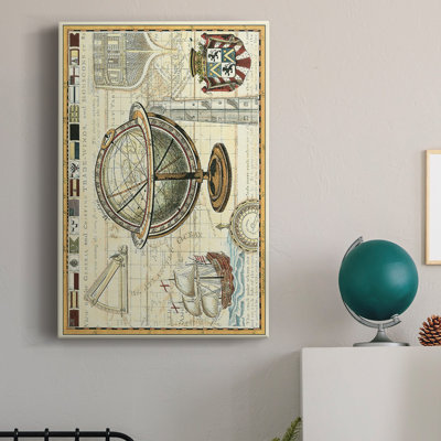 Carte nautique II, impression sur toile tendue