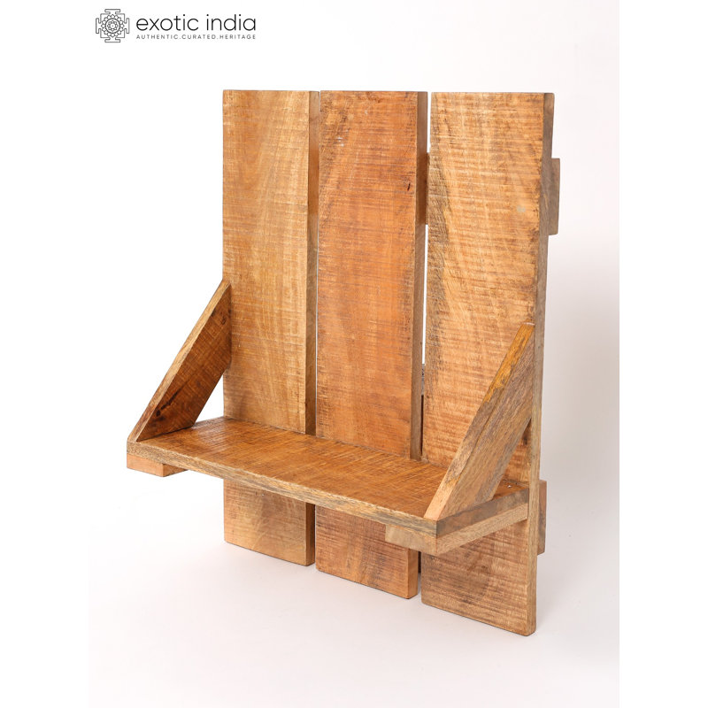Tablette murale en bois 22 po Exotic India