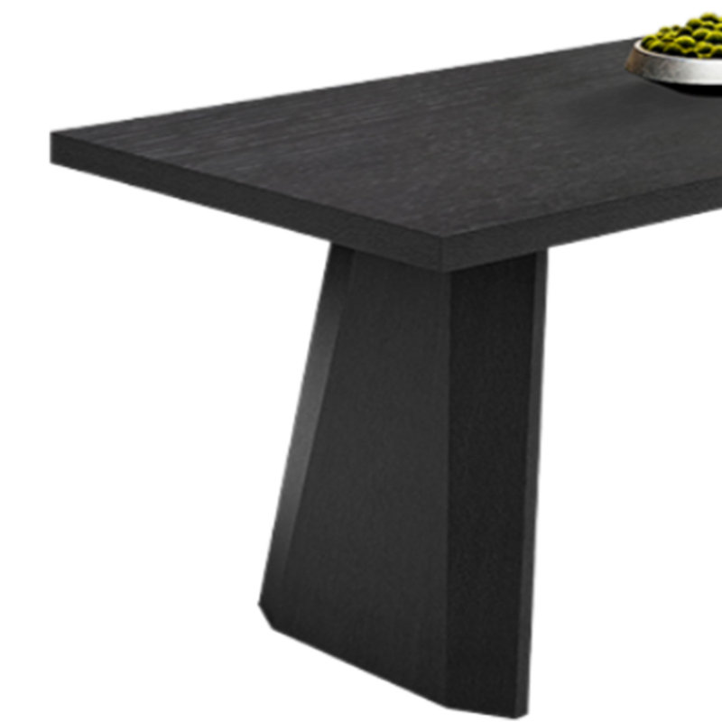 Bureau rectangulaire simple pour étudier ou travailler, H 29,53 po x l 86,61 po x P 39,37 po, Noir