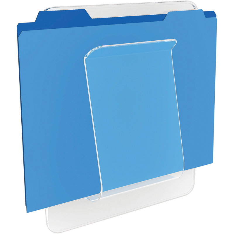 Clear PVC Wall Mount Literature Holder with High-Tension Bracket