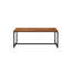 Charmante table d'appoint en bois de style industriel pour espaces élégants