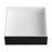 Alfi Brand 15.13'' Black/White Resin Square Bathroom Sink