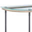 Table de canapé en verre transparent Brantley