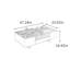 Table basse rectangulaire double ardoise-129911262