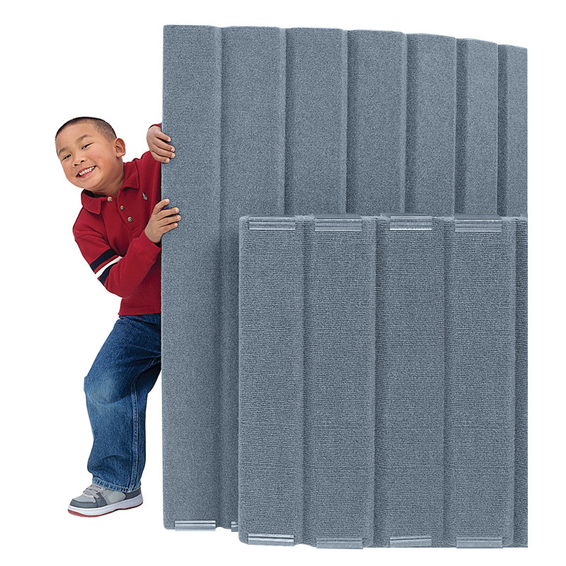 Slate Blue Flexible Soundproof Room Divider with Magnetic Connectors