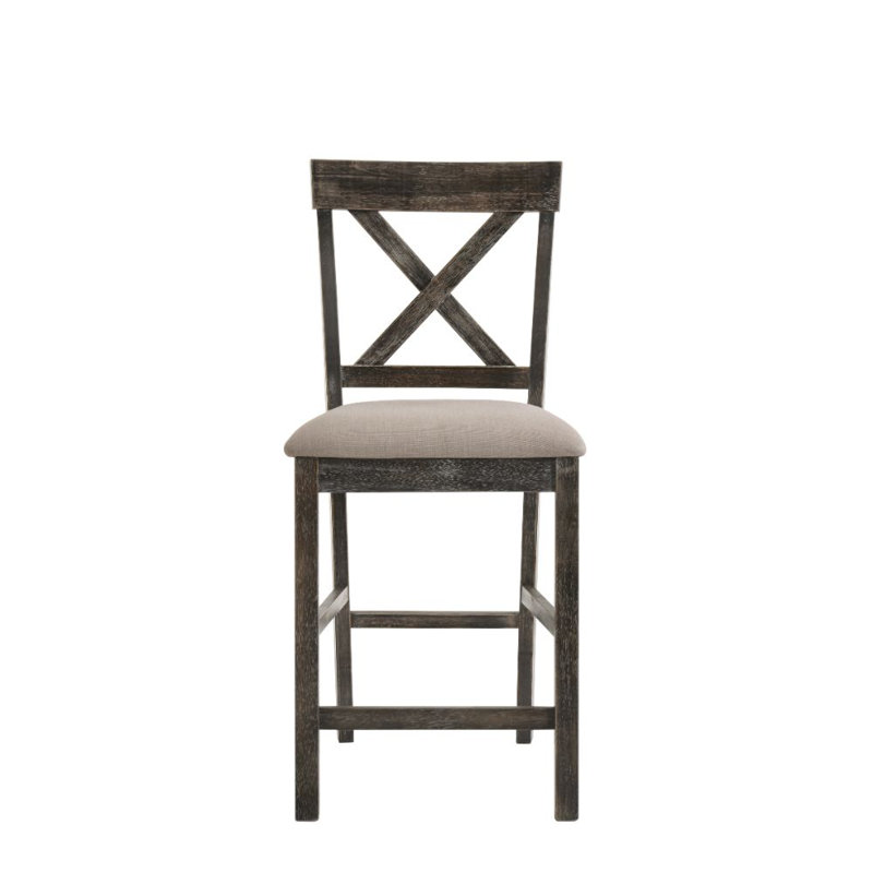 Tabouret de comptoir 26 po Haigh, Gris patiné, Tabouret de comptoir (siège d'une hauteur de 26 p