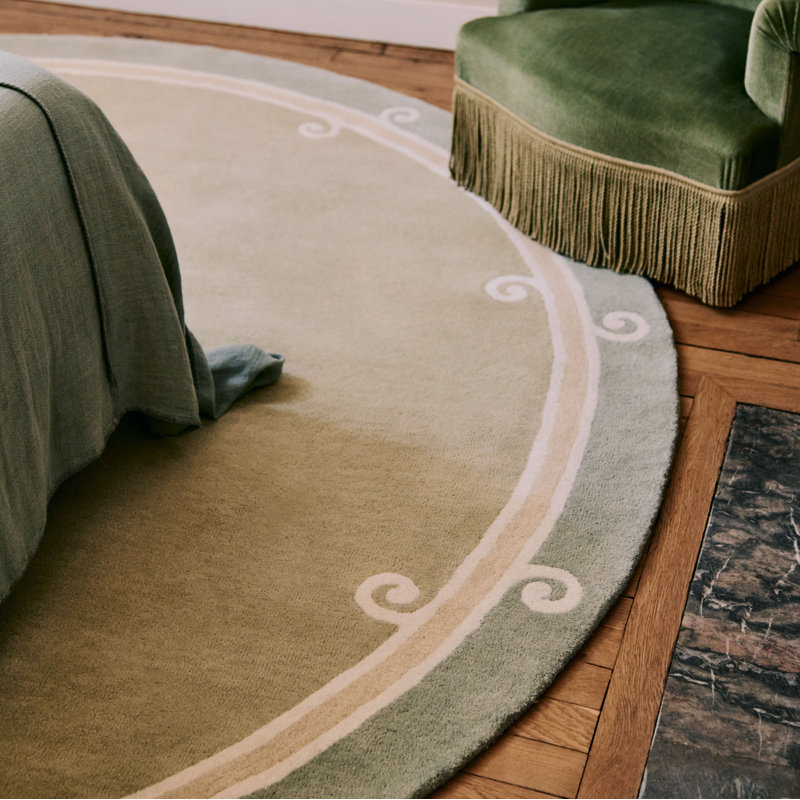 Syracuse Hand Tufted Wool Area Rug, Rectangle 5'5" x 7'8"