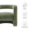 Jaylin Upholstered Chenille Accent Chair In Basil-104318117