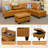 Plyler 97.2" Wide Modular Sectional with Ottoman-1542485598-1531271661