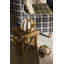 Mocha Stripe Floral Garland Pumpkin