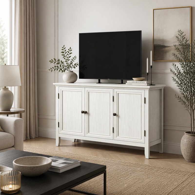 Buffet avec portes et tablettes réglables