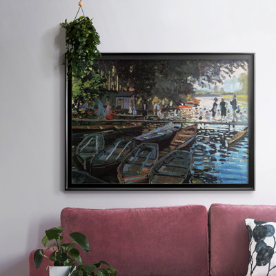 «Bathers At La Grenoullière» par Monet, reproduction d'art sur toile